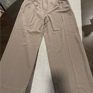 H&M Women's Wide Leg Pants in Taupe